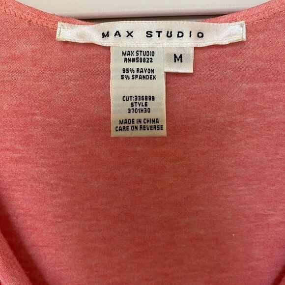 Max
studio Coral drape neck cap sleeve‎ knit top - Picture 3 of 5